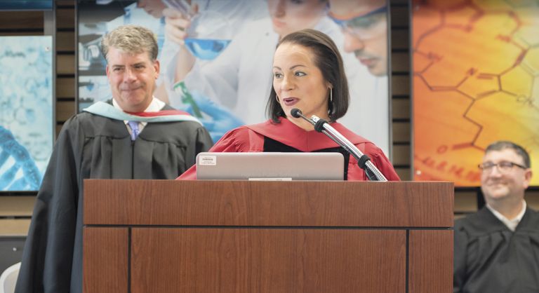 Susan Enfield Speaking at Graduation