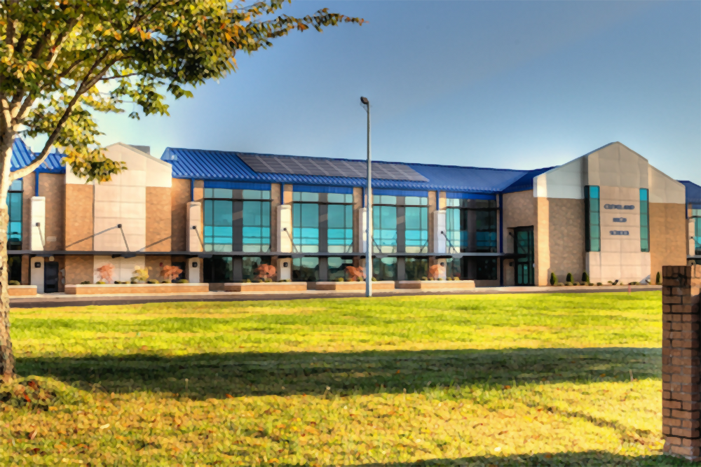 Front facade of Cleveland High School 