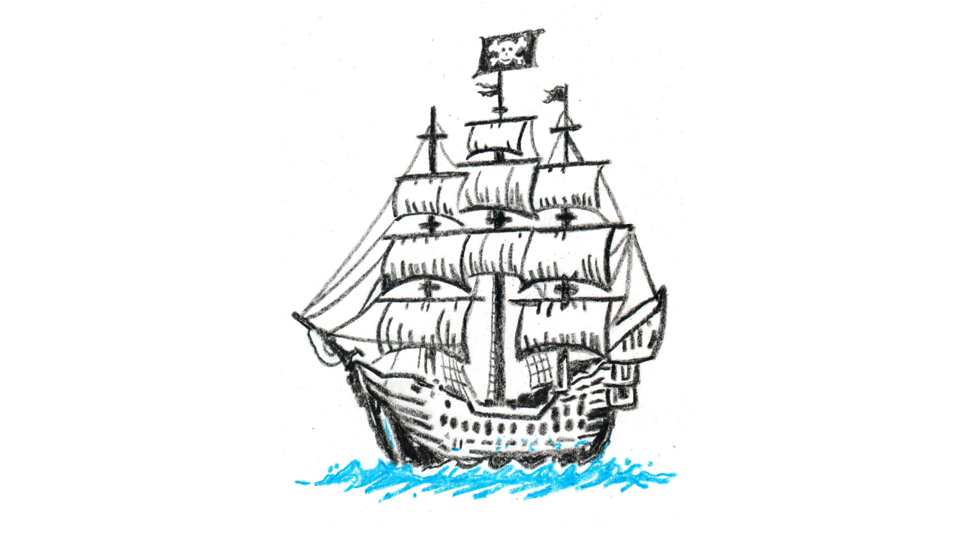 An Illustration of a Pirate Ship
