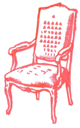 Red Chair Drawn in Marker